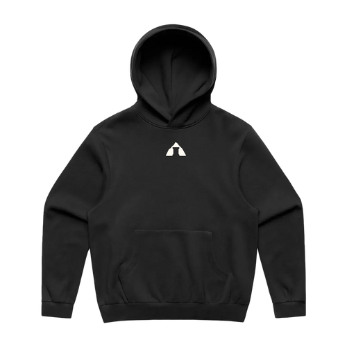 Black front flat lay