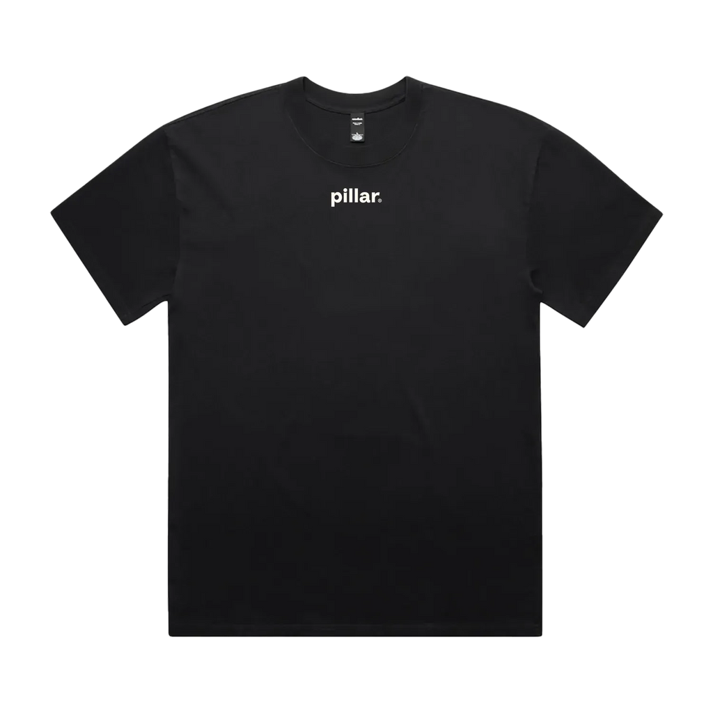 Faded Black front flat lay