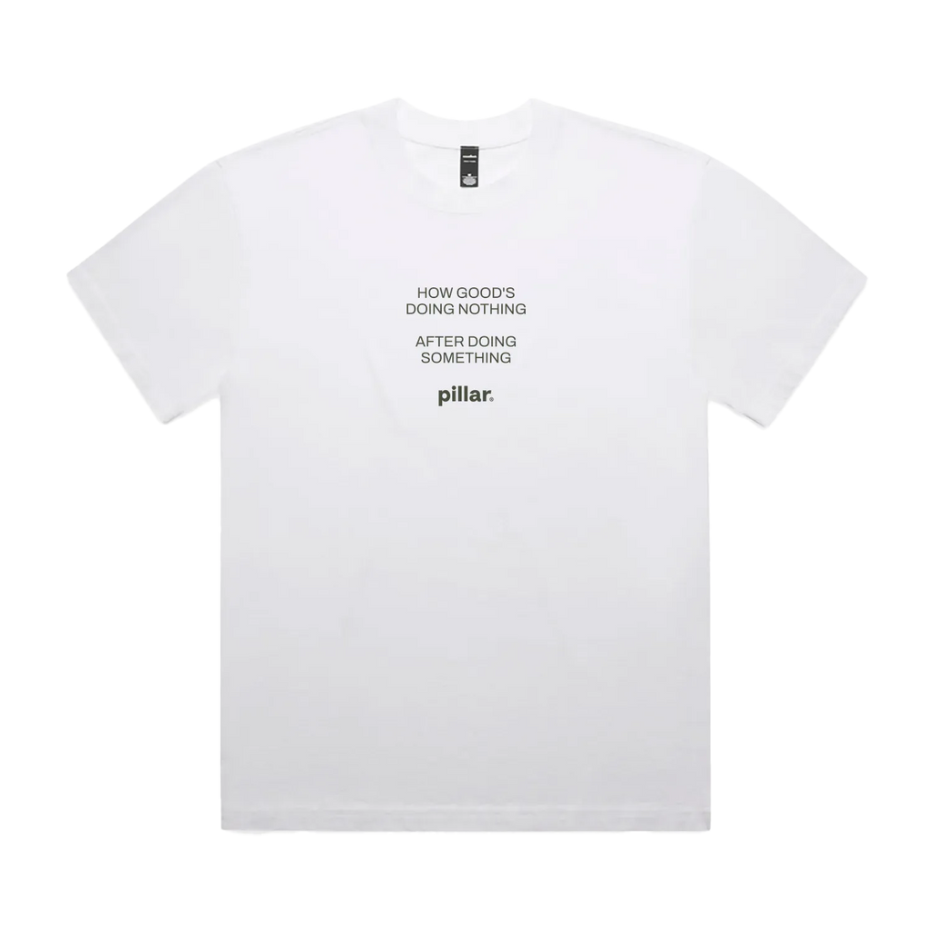 Faded White front flat lay