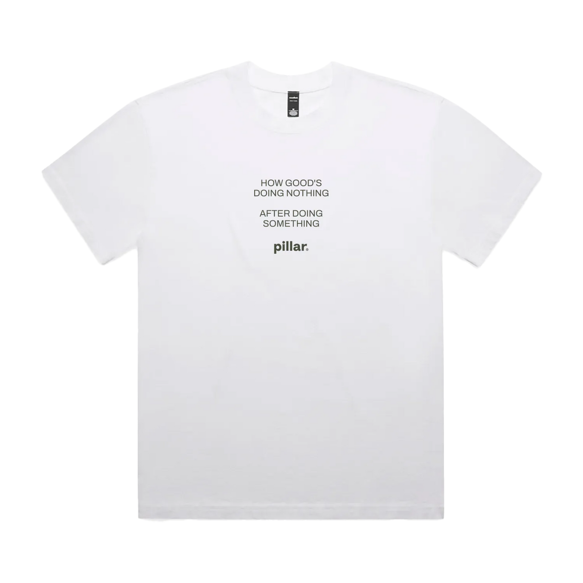 Faded White front flat lay
